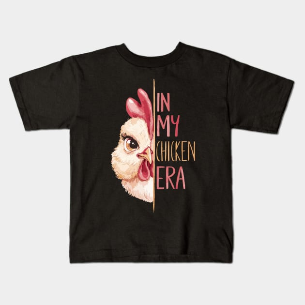 Embrace Your Inner Farm Spirit with In My Chicken Era Kids T-Shirt by Indigo Lake